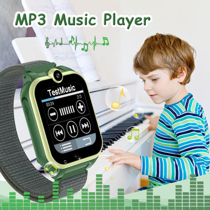 1.54" Smart Watch for Boys Girls Smartwatch for Kids with Dual Camera Games Video MP3 Children Touch Screen Black